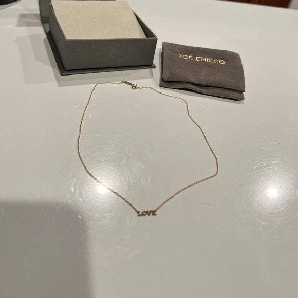 14K ITTY BITTY LOVE NECKLACE - Picture 1 of 3